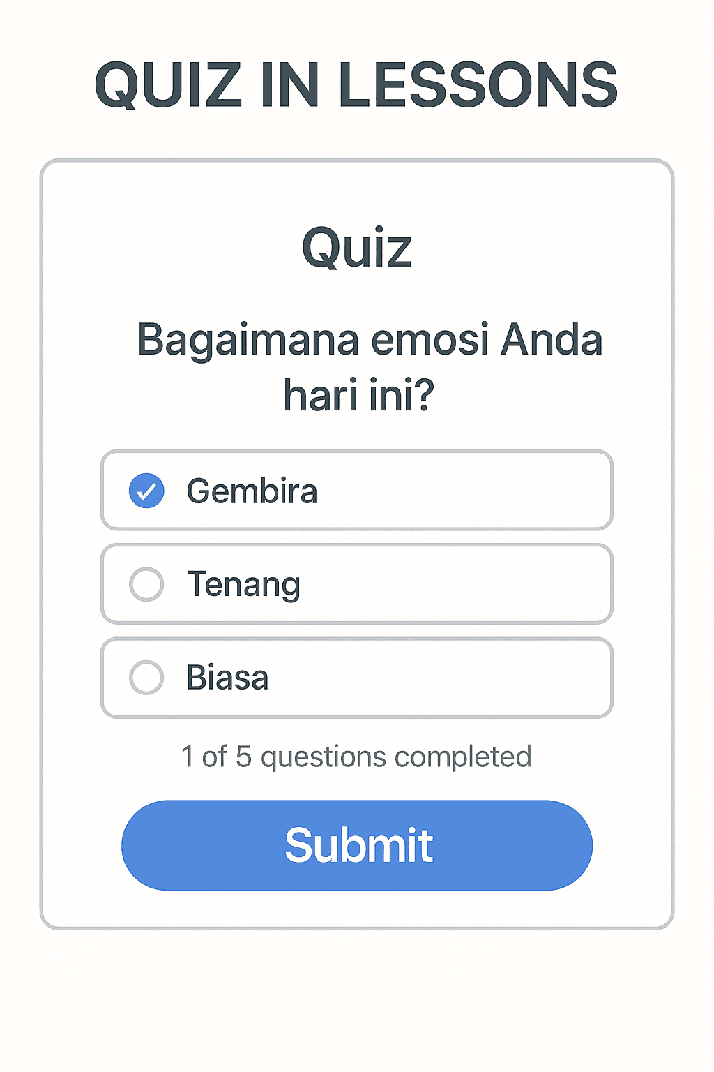 Kuiz Pembelajaran